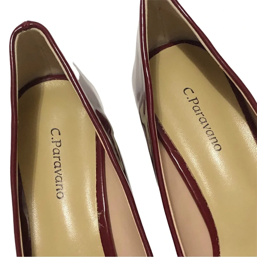 NIB C. Paravano Patent Leather Block Heel Pumps - Picture 8 of 15